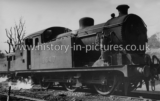 GER Steam Engine No. 9647 at Epping Shed, Essex. 28th August 1947